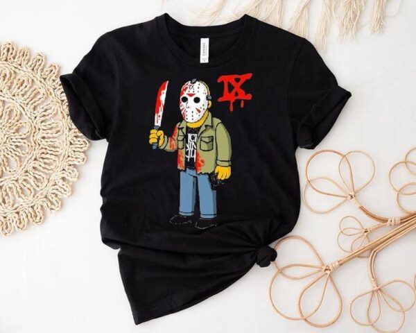 Ice Nine Kills Thank God It’s Friday Celebrating 45 Years Of Fear D’oh Go Into The Woods Jason Voorhees Knife Horror Shirt