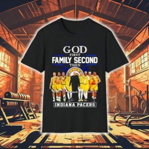 Indiana Pacers God First Family Second Then Signatures Tshirt