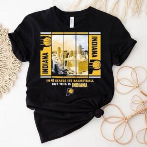Indiana Pacers Stadium Essentials Unisex Skyline Boxout Shirt