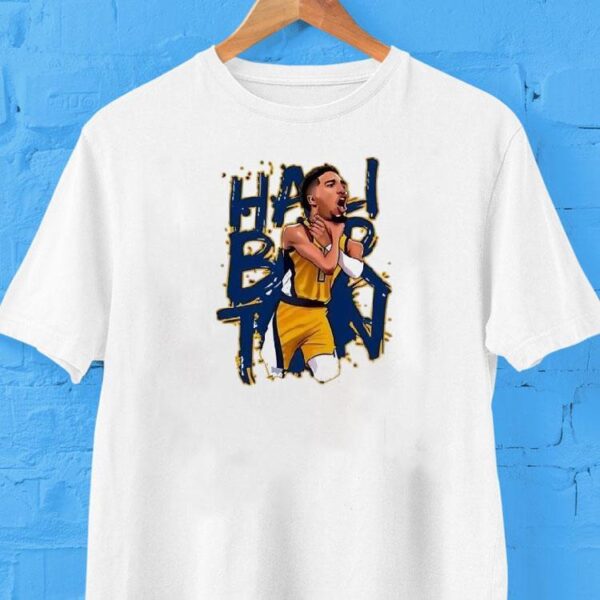 Indiana Pacers Tyrese Haliburton Choke Caricature Shirt