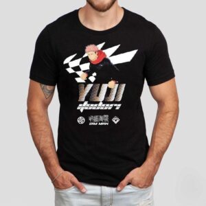 Itadori Yuji Dim Mak X Jujutsu Kaisen Racer Tshirt