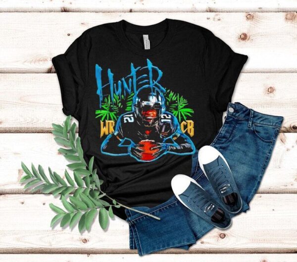 Jacksonville Jaguars Travis Hunter Jungle Wr Cb Shirt