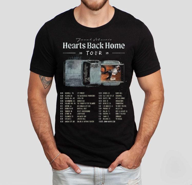 Jonah Marais Hearts Back Home Tour Dates 2025 Shirt 4 Jonah Marais Hearts Back Home Tour Dates Tshirt