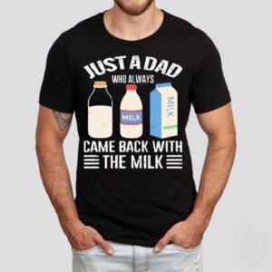Just A Dad Who Always Came Back With The Milk New Shirt