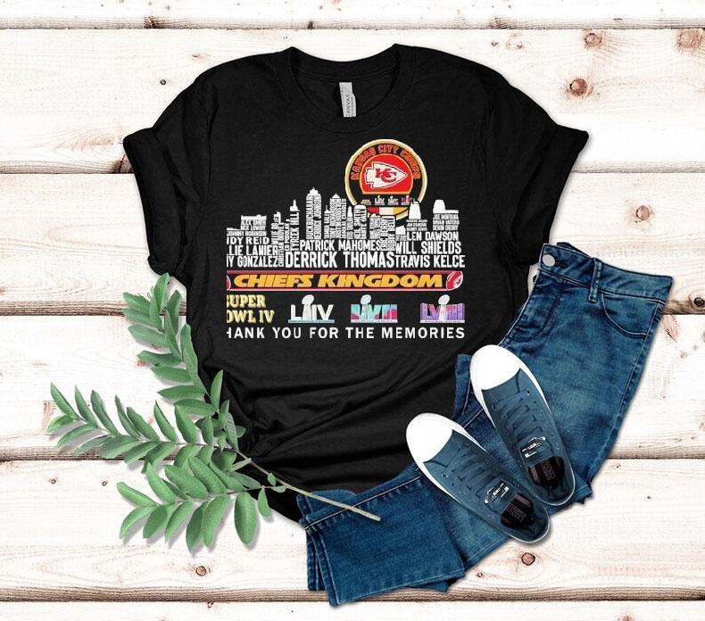 Kansas City Chiefs Kingdom Thank You For The Memories Skyline Names Shirt 4 Kansas City Chiefs Kingdom Thank You For The Memories Skyline Names Tshirt
