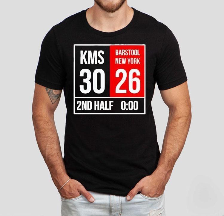 Kms 30 2nd Half Barstool New York 26 0-00 Shirt 4 Kms Nd Half Barstool New York Tshirt