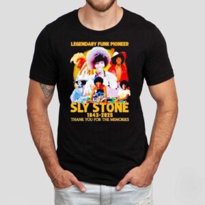 Legendary Funk Pioneer Sly Stone Thank You For The Memories Tshirt