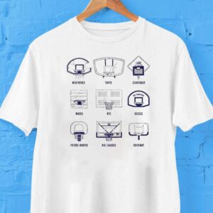 Local Hoops Weathered Tokyo Scavenger Woods Nyc No Dunking Recess Future Hooper Big Leagues Driveway Backboard Shirt