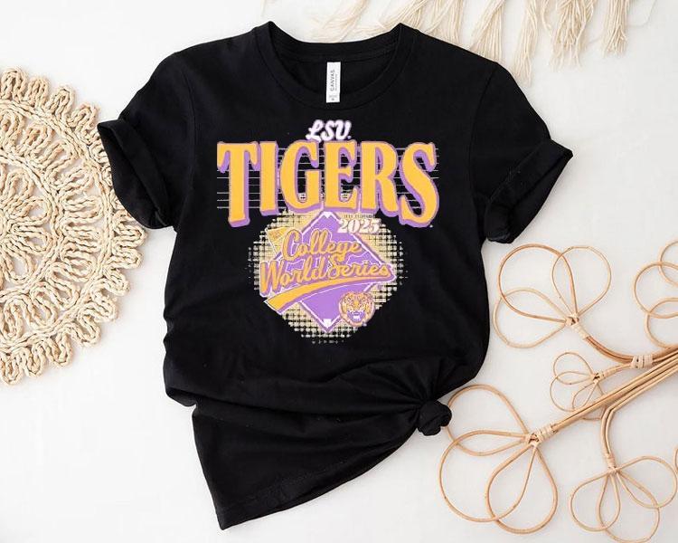 Lsu Tiger 2025 College World Series Baseball Shirt 4 Lsu Tiger College World Series Baseball Tshirt