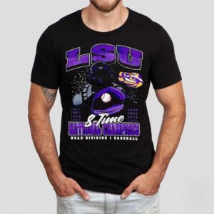 Lsu Tigers 8-time National Champions Ncaa Division I Baseball Shirt