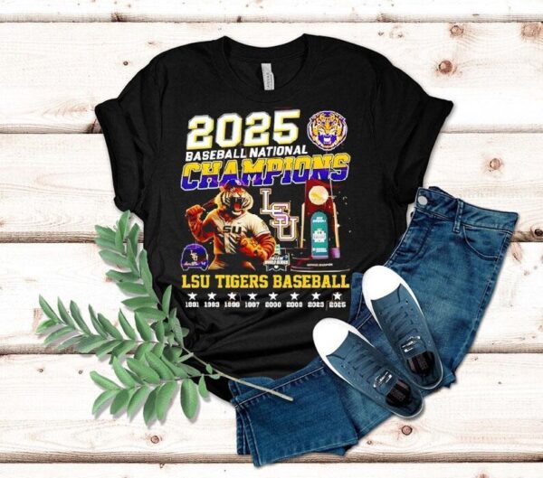 Lsu Tigers Baseball National Champions 2025 Shirt