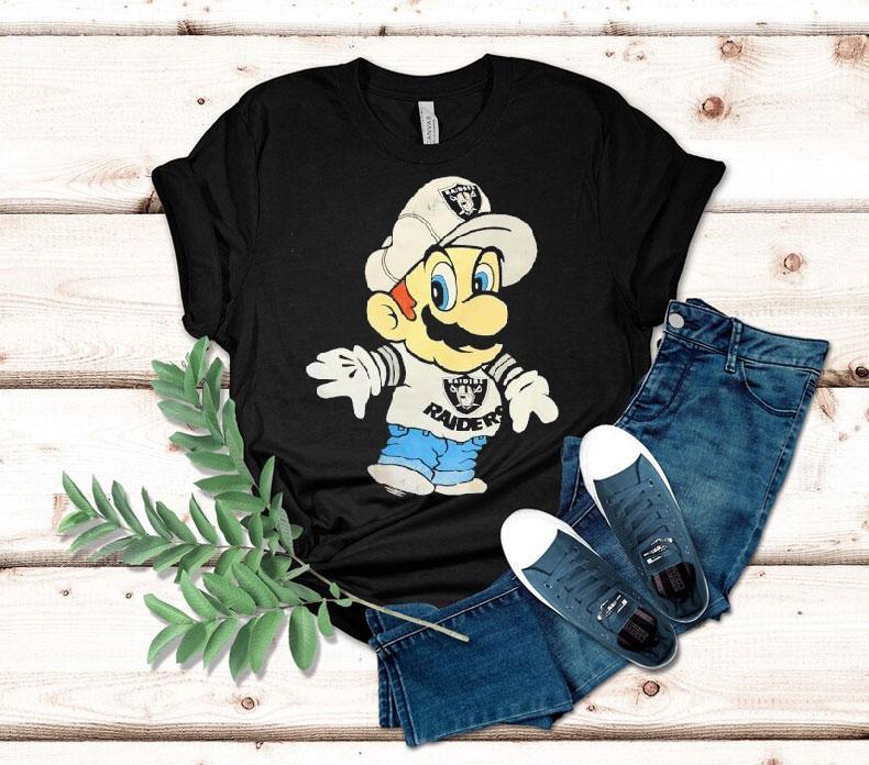 Luigi Las Vegas Raiders Logo Shirt 4 Luigi Las Vegas Raiders Logo Tshirt