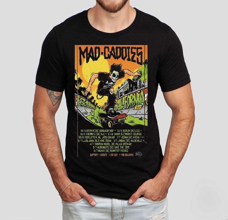 Mad Caddies California Summer 2025 Tour Europe Dates Shirt 4 Mad Caddies California Summer Tour Europe Dates Tshirt