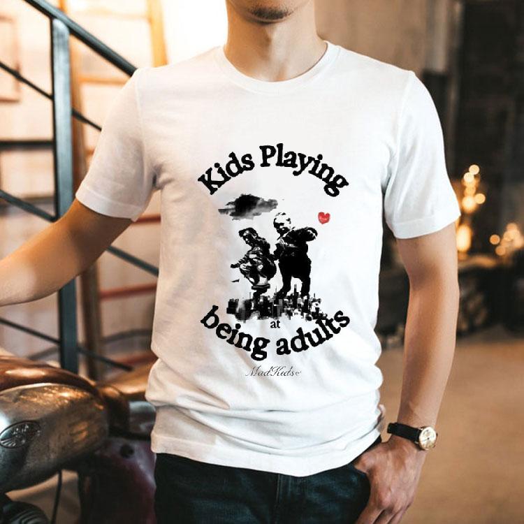 Madkidz Kids Playing At Being Adult Balloons Heart Shirt 2 Madkidz Kids Playing At Being Adult Balloons Hear Tshirt