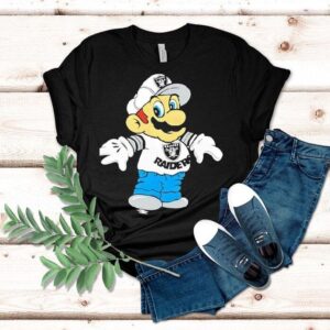 Mario Las Vegas Raiders Logo Shirt