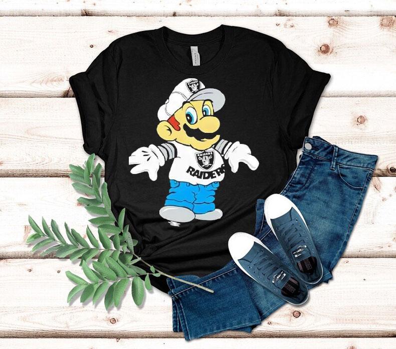 Mario Las Vegas Raiders Logo Shirt 4 Mario Las Vegas Raiders Logo Tshirt