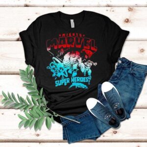 Marvel Comics Retro Classic 4th Of July Mighty Super Heroes Shirt