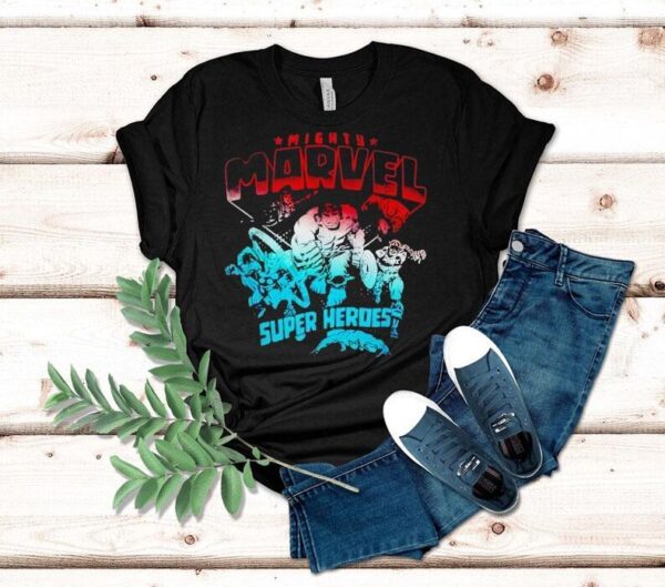 Marvel Comics Retro Classic 4th Of July Mighty Super Heroes Shirt