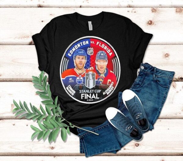 Mcdavid Edmonton Oilers Vs Barkov Florida Panthers Nhl Stanley Cup Final 2025 Shirt