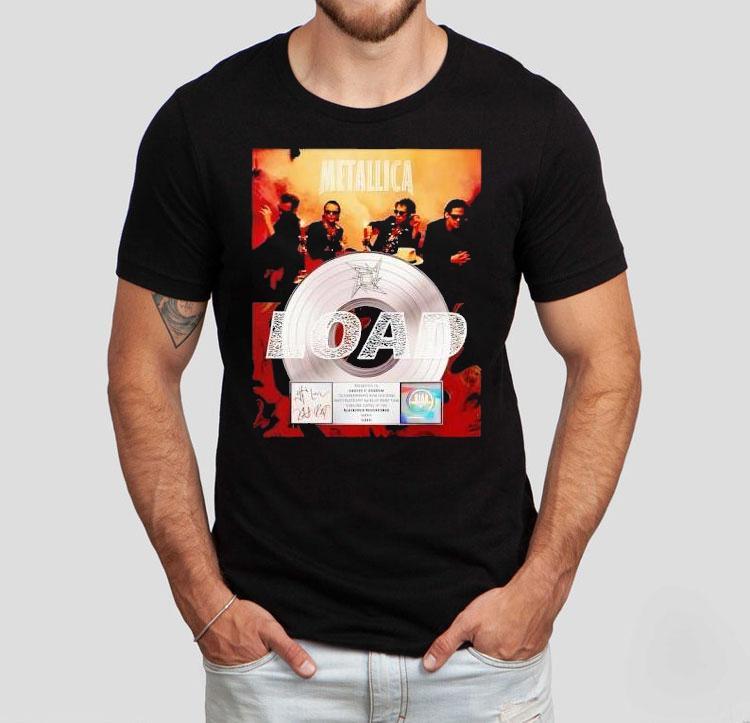 Metallica Load Platinum Award Plaque Signed Shirt 4 Metallica Load Platinum Award Plaque Signed Tshirt