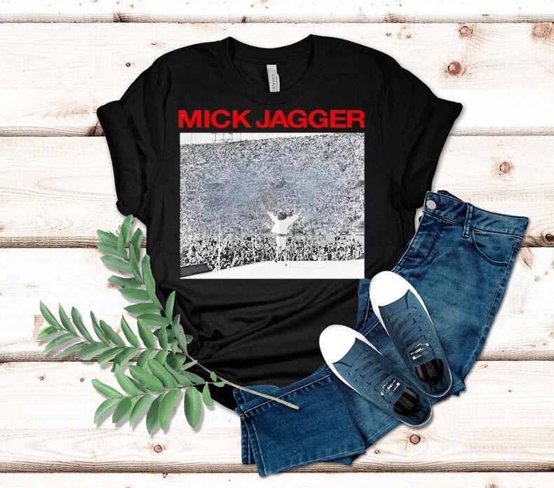 Mick Jagger Prances On Stage La California 1981 Shirt 4 Mick Jagger Prances On Stage La California Tshirt