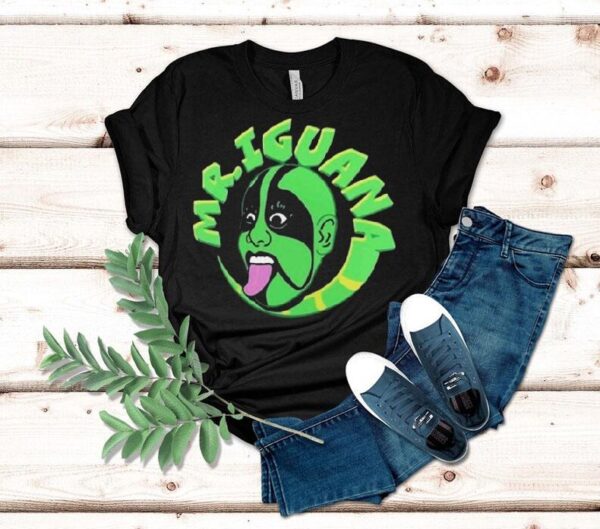 Mr Iguana Aaa Wwe Logo Shirt