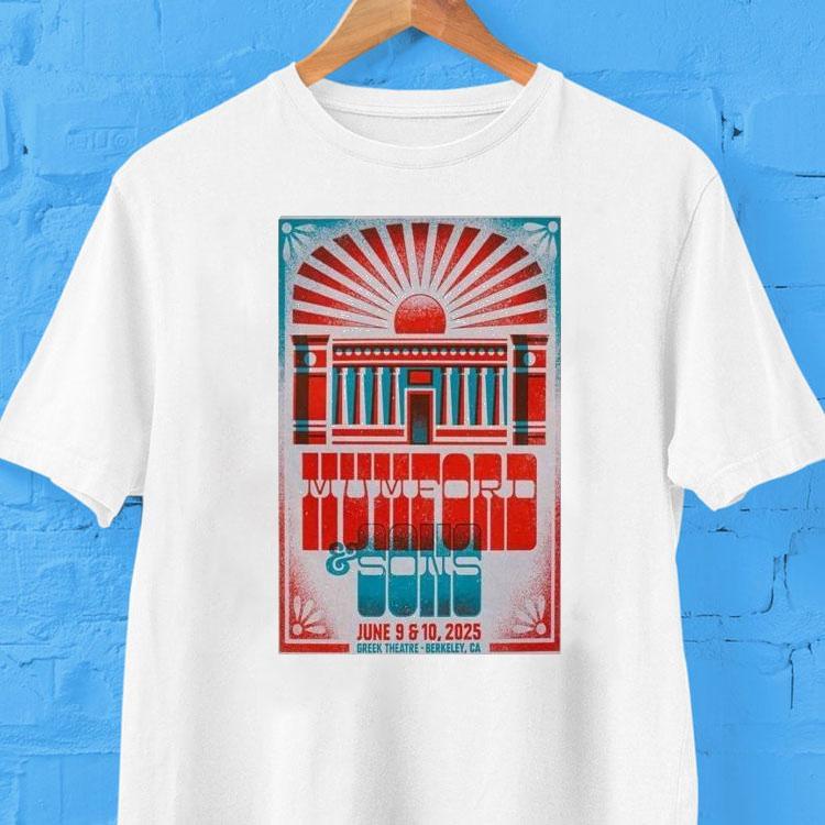 Mumford Sons Tour Berkeley, Ca 2025 June 9 10 Shirt 2 Mumford Sons Tour Berkeley Ca June Tshirt