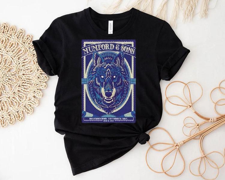 Mumford Sons Tour Hollywood Bowl Los Angeles, Ca 2025 Wolf Shirt 4 Mumford Sons Tour Hollywood Bowl Los Angeles Ca Wolf Tshirt