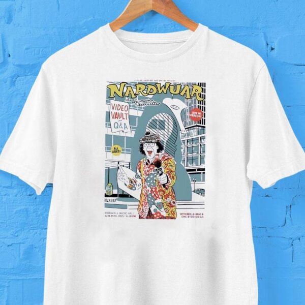 Nardwuar The Human Serviette At Avondale Music Hall On June 19 2025 Shirt