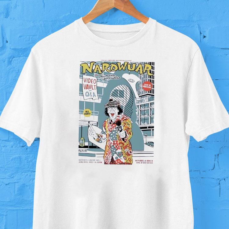 Nardwuar The Human Serviette At Avondale Music Hall On June 19 2025 Shirt 2 Nardwuar The Human Serviette At Avondale Music Hall On June Tshirt