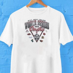 Ncaa Men’s College World Series Omaha 8 Teams Logo 2025 Vintage Shirt