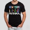 New York Giants X New York Knicks X New York Islanders Sports Team Mascot Abbey Road Shirt