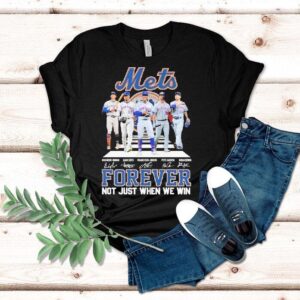 New York Mets Forever Not Just When We Win Road Abbey Walking Signatures Shirt