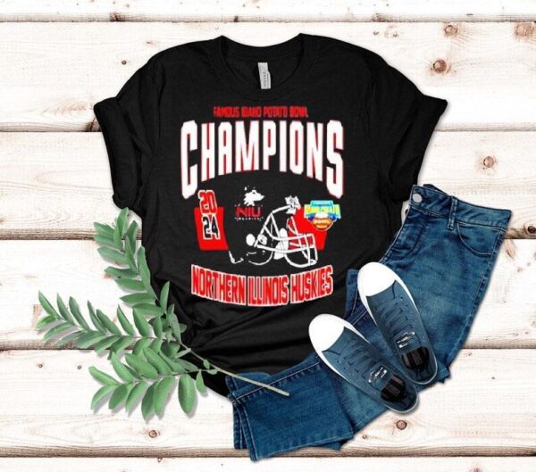 Northern Illinois Huskies Football 2024 Famous Idaho Potato Bowl Champions Ncaa Bowl Games 2024-2025 Shirt