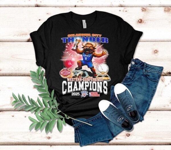 Okalahoma City Thunder Western Conference Champions 2025 Shirt