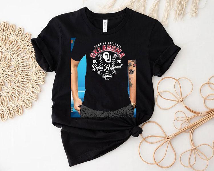 Oklahoma Sooners Ncaa Di Softball Super Regional Championship 2025 Shirt 4 Oklahoma Sooners Ncaa Di Softball Super Regional Championship Tshirt