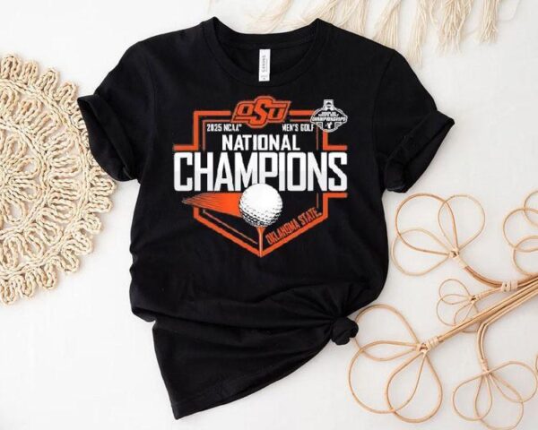 Oklahoma State Cowboys Ncaa Men’s Golf National Champions 2025 Shirt