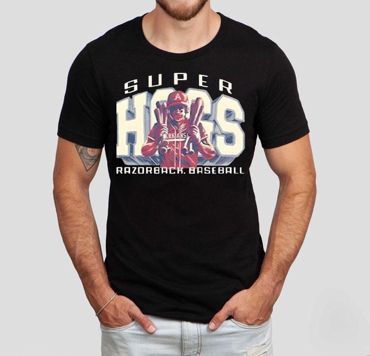Omahogs Arkansas Razorbacks Baseball 2025 Super Regionals Shrit 4 Omahogs Arkansas Razorbacks Baseball Super Regionals Shrit Tshirt