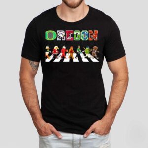 Oregon Sports Team Mascot Abbey Road Shirt