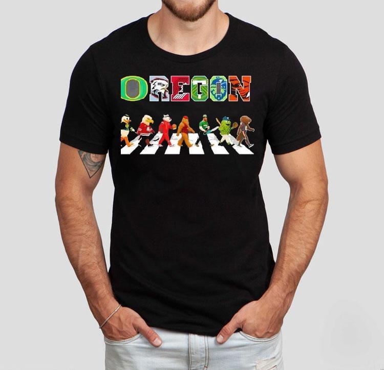 Oregon Sports Team Mascot Abbey Road Shirt 4 Oregon Sports Team Mascot Abbey Road Tshirt