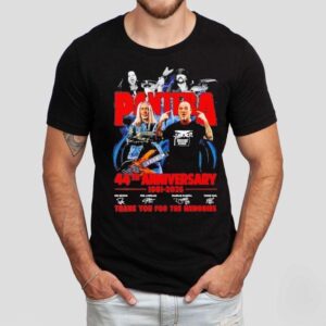 Pantera Th Anniversary Thank You For The Memories Signatures Tshirt