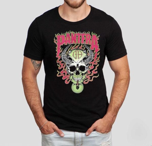 Pantera Skull Smoking Shirt
