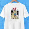 Patriotic Bigfoot Hugging Firework 4th Of July Shirt