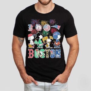 Peanut Snoopy And Friends Boston Team Happy Of 4th June Shirt