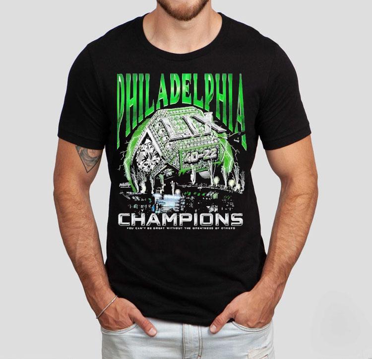 Philadelphia Eagles Lix Champions 40-22 You Can't Be Great Without The Greatness Of Others Shirt 4 Philadelphia Eagles Lix Champions You Can T Be Great Without The Greatness Of Others Tshirt