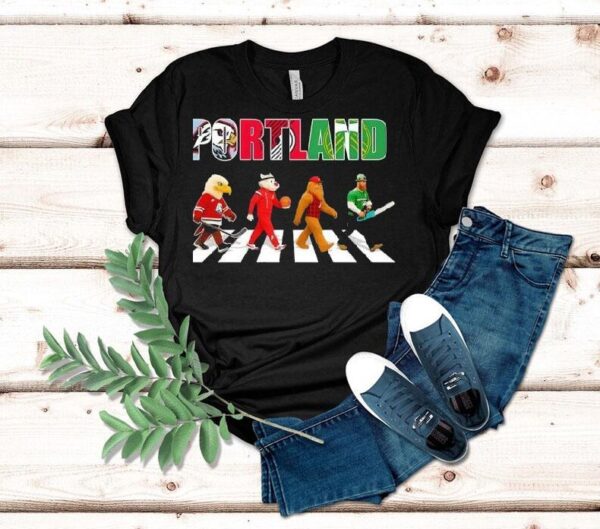 Portland Sports Team Mascot Abbey Road Shirt