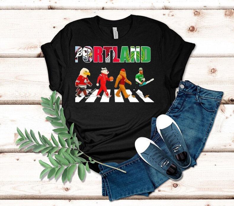 Portland Sports Team Mascot Abbey Road Shirt 4 Portland Sports Team Mascot Abbey Road Tshirt
