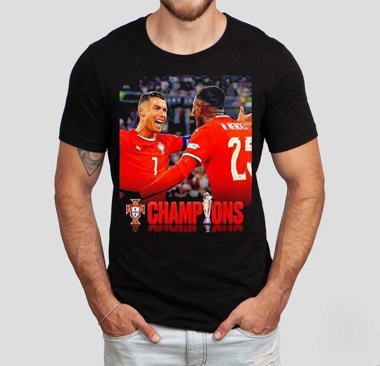 Portugal Win Nations League 2025 Second Time’s A Charm Shirt 4 Portugal Win Nations League Second Time S A Charm Tshirt