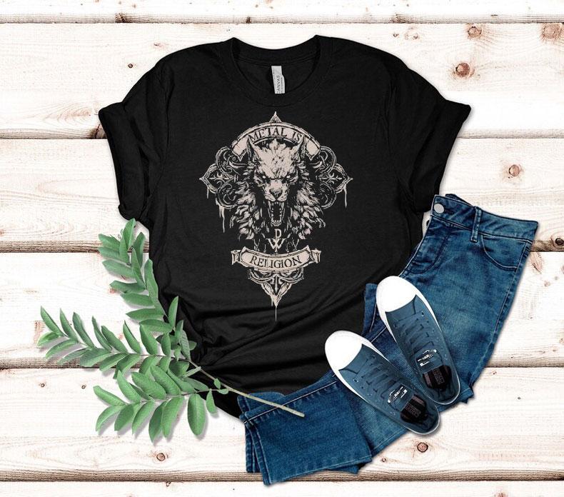 Powerwolf Wolfhead Metal Is Religion Shirt 4 Powerwolf Wolfhead Metal Is Religion Tshirt