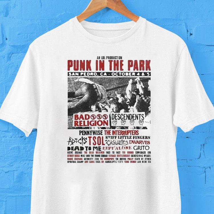 Punk In The Park In San Pedro Ca On October 4 And 5 2025 Shirt 2 Punk In The Park In San Pedro Ca On October And Tshirt